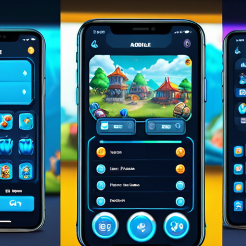 Home 4 **
"Blue Archive mobile game interface, vibrant colors, gacha elements, reward icons, screenshot, UI elements"
**